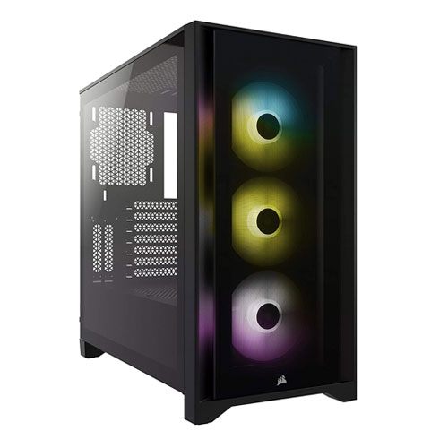 CORSAIR iCUE 4000X RGB BLACK ATX CASE