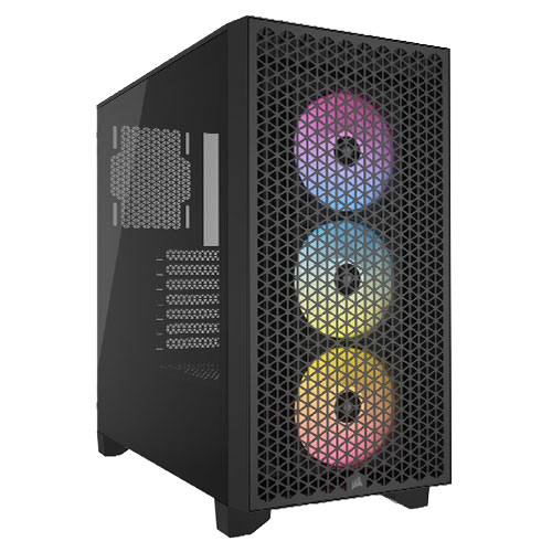 CORSAIR 3000D AIRFLOW RGB BLACK GAMING CASE CC