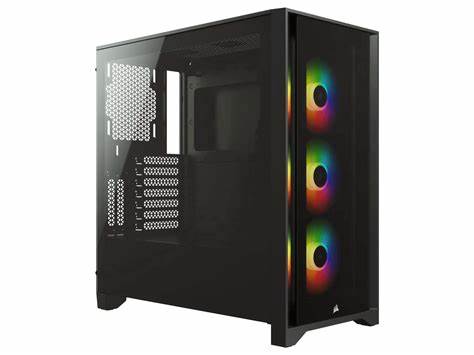 CORSAIR iCUE 4000X RGB BLACK ATX CASE C