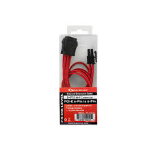 RAIDMAX RED SLEEVED EXTENTION CABLE RC-007-R