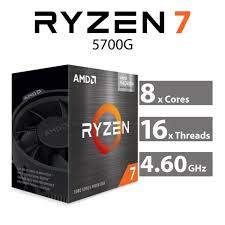 AMD RYZEN 7 5700G PROCESSOR 100-1000000263BOX