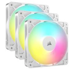 CORSAIR RS120 ARGB 120MM PWM FANS TRIPLE PACK WHITE