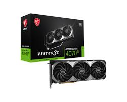 MSI RTX 4070 TI VENTUS 3X E1 12G OC GRAPHICS CARD 912-V513-423